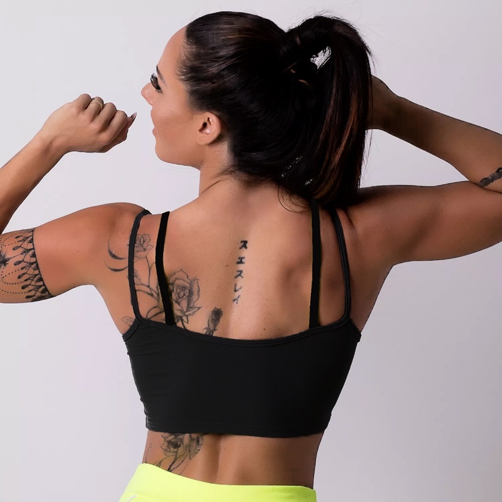 Brazilian Supplex Sports Bra Top with Padding - Picture 3 of 7